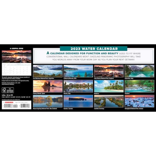 Panoramic Wall Calendar 2025